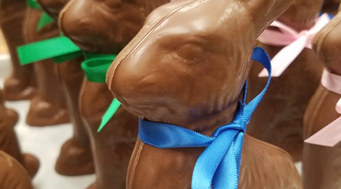 Classic Chocolate Sitting Bunny