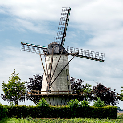 rustic Belgian windmill, Wetteren