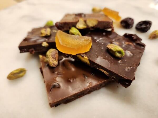 Pistachio Ginger Tart Cherry Bark